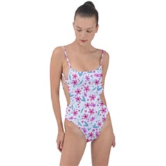 Mom Father Mommy Daddy Serenity Empathy Casal Tie Strap One Piece Swimsuit by Ravend