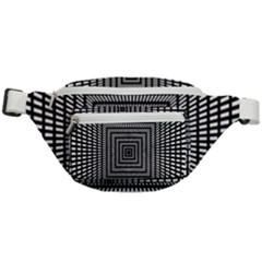 Focus Squares Optical Illusion Background Pattern Fanny Pack by Ravend