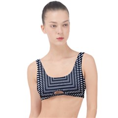 Focus Squares Optical Illusion Background Pattern The Little Details Bikini Top by Ravend