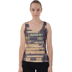 Books Antique Worn Spent Romance Antique Dealer Velvet Tank Top