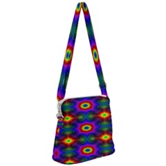 Colorfull Wallpaper Zipper Messenger Bag