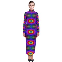 Colorfull Wallpaper Turtleneck Maxi Dress by artworkshop