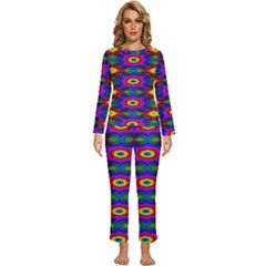 Colorfull Wallpaper Womens  Long Sleeve Lightweight Pajamas Set