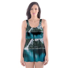 Lake Skater Dress Swimsuit by artworkshop