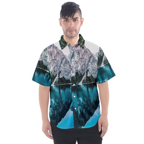 Lake Men s Short Sleeve Shirt by artworkshop