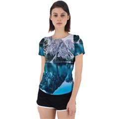 Lake Back Cut Out Sport Tee by artworkshop