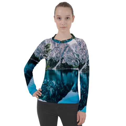 Lake Women s Pique Long Sleeve Tee by artworkshop