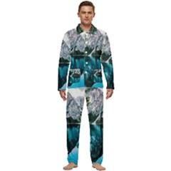 Lake Men s Long Sleeve Velvet Pocket Pajamas Set by artworkshop