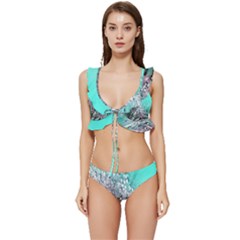 Dandelion Low Cut Ruffle Edge Bikini Set