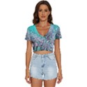 Dandelion V-Neck Crop Top View1