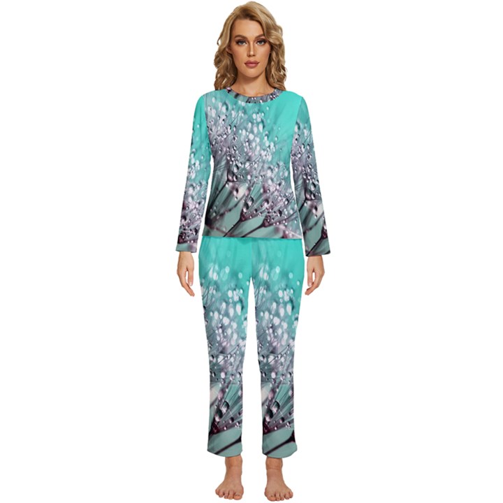 Dandelion Womens  Long Sleeve Lightweight Pajamas Set