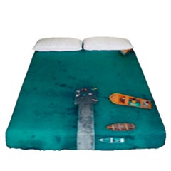 Dock Fitted Sheet (queen Size) by artworkshop