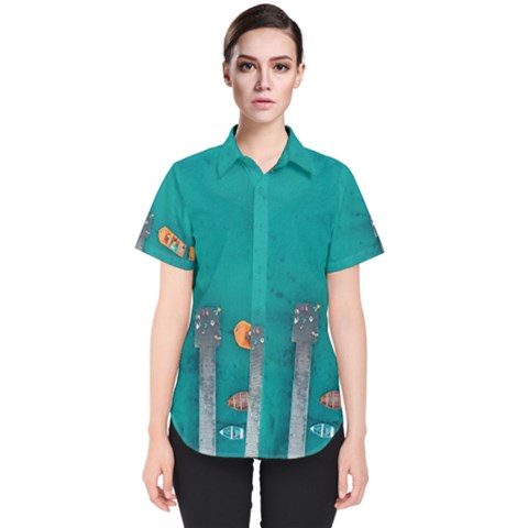 Dock Women s Short Sleeve Shirt by artworkshop