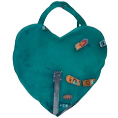 Dock Giant Heart Shaped Tote by artworkshop