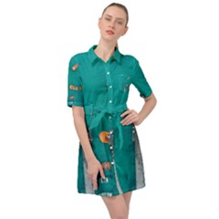 Dock Belted Shirt Dress by artworkshop