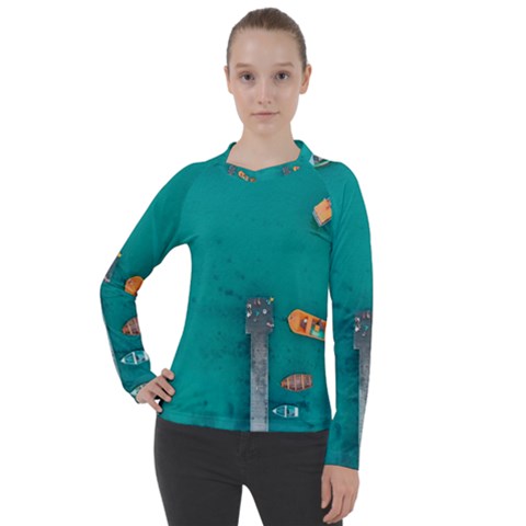 Dock Women s Pique Long Sleeve Tee by artworkshop