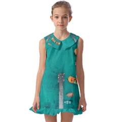 Dock Kids  Pilgrim Collar Ruffle Hem Dress