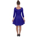 Picotee Blue	 - 	Quarter Sleeve Skater Dress View2