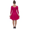 Spanish Carmine	 - 	Quarter Sleeve Skater Dress View2