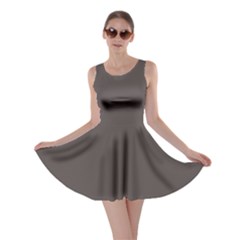 Ash Grey	 - 	skater Dress by ColorfulDresses