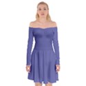 Blue Iris	 - 	Off Shoulder Skater Dress View1