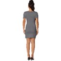 Dim Grey	 - 	Fitted Knot Split End Bodycon Dress View4