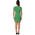 Clover Green	 - 	Fitted Knot Split End Bodycon Dress View4