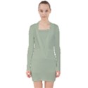 Laurel Green	 - 	V-neck Bodycon Long Sleeve Dress View1