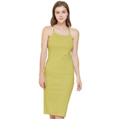 Ceylon Yellow	 - 	bodycon Cross Back Summer Dress by ColorfulDresses