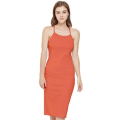 Orange Flame	 - 	bodycon Cross Back Summer Dress by ColorfulDresses