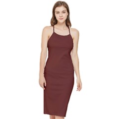 Sangria Red	 - 	bodycon Cross Back Summer Dress by ColorfulDresses