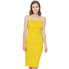 Rubber Duck Yellow	 - 	Bodycon Cross Back Summer Dress