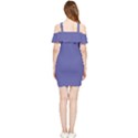 Blue Iris	 - 	Shoulder Frill Bodycon Summer Dress View2