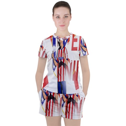 Fernando Torres Wallpaper Women s Tee And Shorts Set by artworkshop