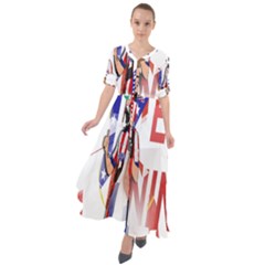 Fernando Torres Wallpaper Waist Tie Boho Maxi Dress by artworkshop