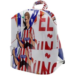 Fernando Torres Wallpaper Zip Up Backpack by artworkshop