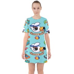 Guillever Wp Sixties Short Sleeve Mini Dress by artworkshop