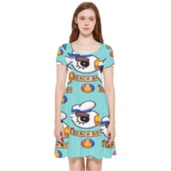 Guillever Wp Inside Out Cap Sleeve Dress by artworkshop