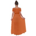 Halloween Orange	 - 	Off Shoulder Open Front Chiffon Dress View2