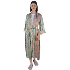 Hardwood Maxi Satin Kimono