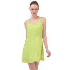 Mindaro Green	 - 	summer Time Chiffon Dress by ColorfulDresses