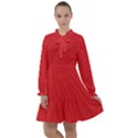 Amaranth Red	 - 	All Frills Chiffon Dress View1