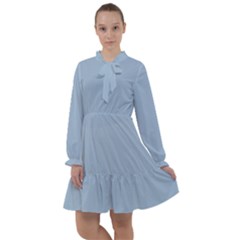 Cashmere Blue	 - 	all Frills Chiffon Dress by ColorfulDresses