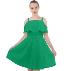 Jade Green	 - 	cut Out Shoulders Chiffon Dress by ColorfulDresses