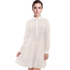 Sea Shell	 - 	long Sleeve Chiffon Shirt Dress by ColorfulDresses