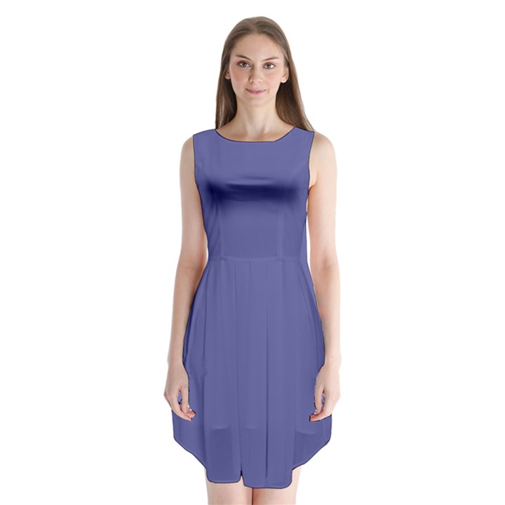 Blue Iris	 - 	Sleeveless Chiffon Dress