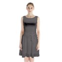 Vampire Grey	 - 	Sleeveless Waist Tie Chiffon Dress View1