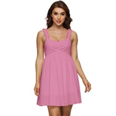 Aurora Pink	 - 	ruffle Strap Babydoll Chiffon Dress by ColorfulDresses