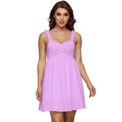 Blossom Pink	 - 	ruffle Strap Babydoll Chiffon Dress by ColorfulDresses