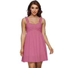 Cinnamon Satin Pink	 - 	Ruffle Strap Babydoll Chiffon Dress